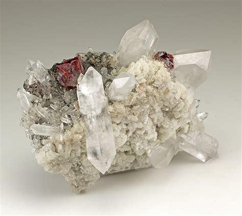 Cinnabar With Quartz Minerals For Sale 3332475