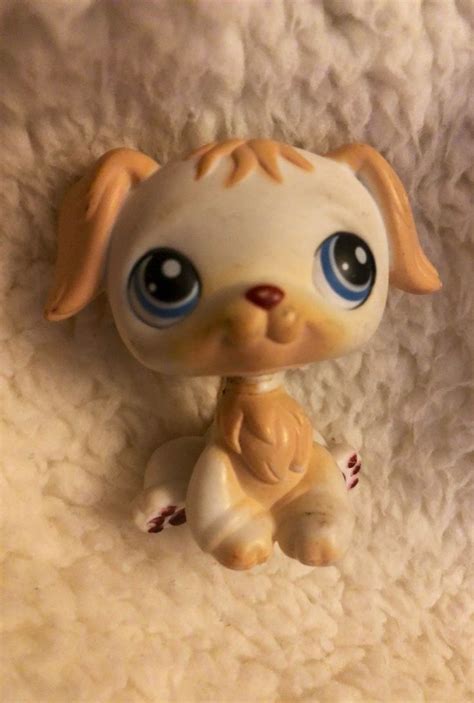 Lps Littlest Pet Shop Golden Retriever Dog Lab 140 Tan Blonde White