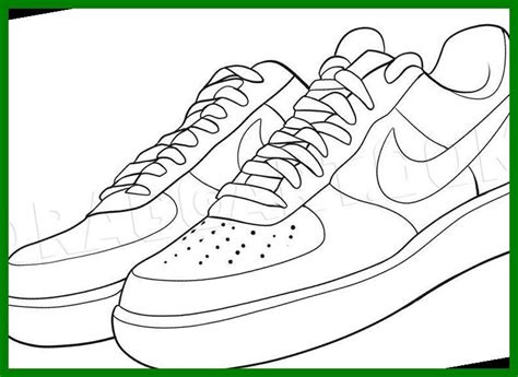 How To Draw Nike Air Force 1 Step By Step At Drawing Tutorials