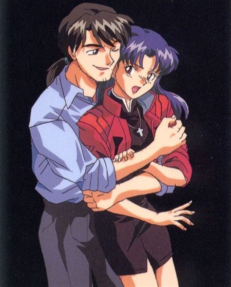 Evangelion Misato And Kaji