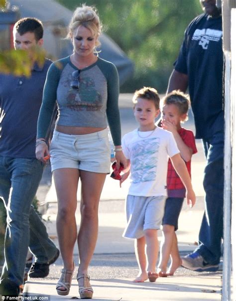 Britney Spears Is The Picture Of A Happy Mother While In Court Her
