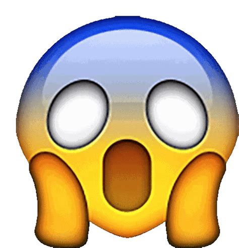 Scared Emoji Woah Sticker Scared Emoji Woah Shocked Discover