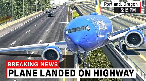 Boeing 737 Made Unbelievable Landing On Highway In Portland X Plane
