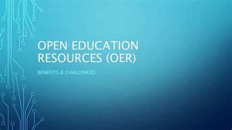 Open Education Resources Oerpptx
