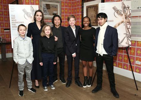 Angelina jolie and brad pitt bring vivienne and knox along with the rest of their children along to japan to promote the curious case of benjamin angelina jolie used the words elegant and delicate to define her to marie claire in 2011. Angelina Jolie and Her Kids at a Screening in NYC Feb ...