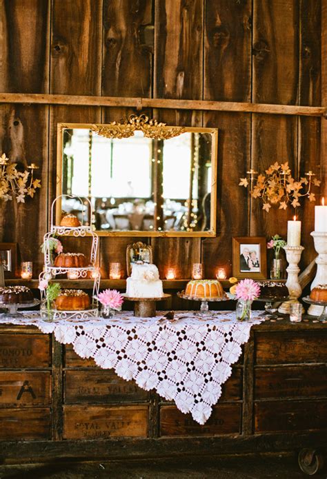 Miss Lovie Fall Wedding Ideas Rustic Dessert Table