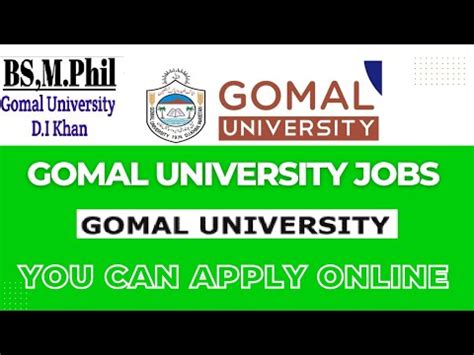 Lecturer Job In Gomal University Dera Ismail Khan October