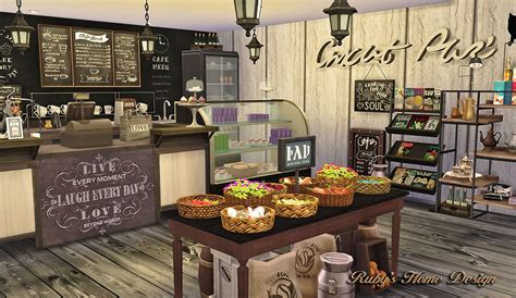 Sims4 Deli And Grocery Store 小吃雜貨鋪 Rubys Home Design