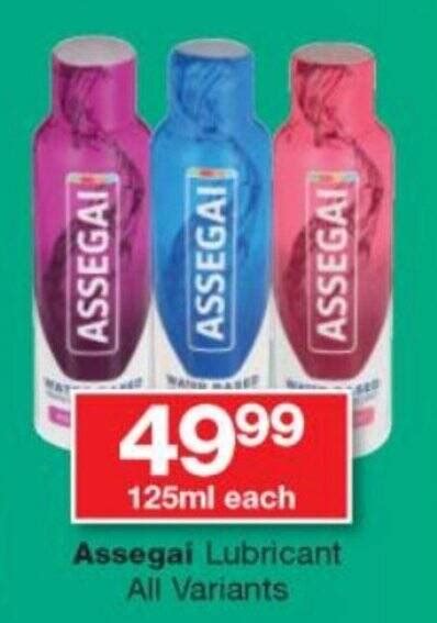 Ml Each Assegai Lubricant All Variants Offer At Checkers