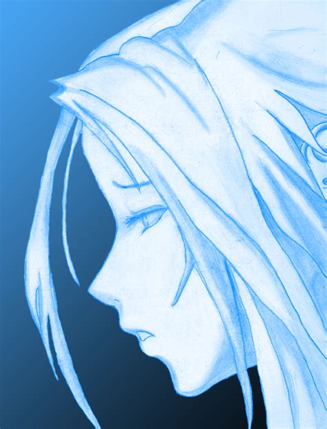 Sad Girl Face Blue By Suri Yokoshima On Deviantart