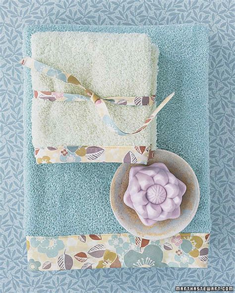 Martha stewart collection quick dry reversible bath towel (platinum gray). Bias Tape Crafts: Beautify the Bath | Martha Stewart