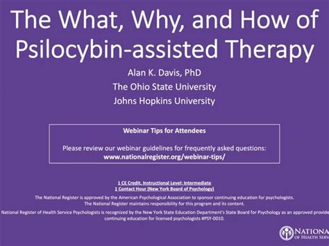 The What Why And How Of Psilocybin Assisted Psychotherapy Archived