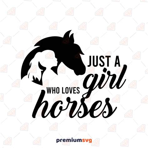 Just A Girl Who Loves Horses Svg Cut File Premiumsvg