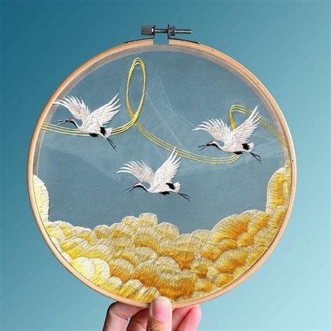 Ornate Silk Embroidery Features Traditional Chinese Designs
