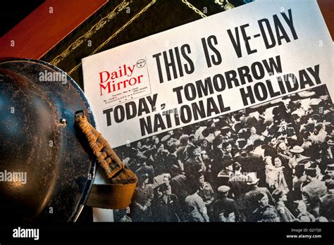 Ve Day Historic Daily Mirror Newspaper Headline This Is Ve Day May