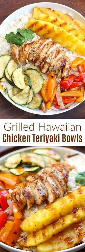 This hawaiian grilled teriyaki chicken is the real deal. Grilled Hawaiian Chicken Teriyaki Bowls in 2020 | Recipes ...