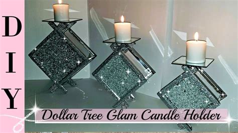 Diy Dollar Tree Glam Candle Holder Diy Home Decor Room Decor