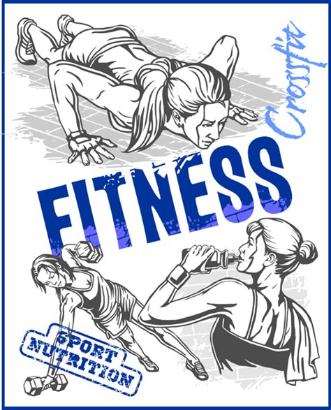 Physical Fitness Poster Making Drawing Easy Fitness Gym Hand Drawn