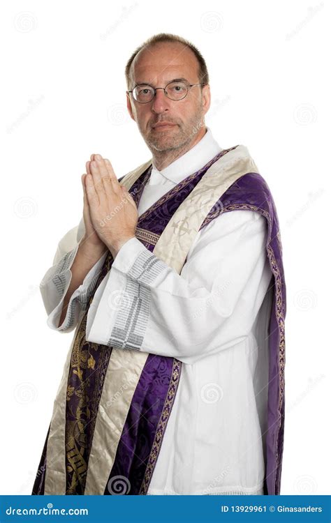 Catholic Priests In Prayer In Worship Stock Image Image Of Prayer