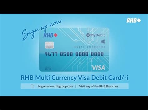 Find relevant answers to most of your. RHB Multi Currency Visa Debit Card - Education - YouTube