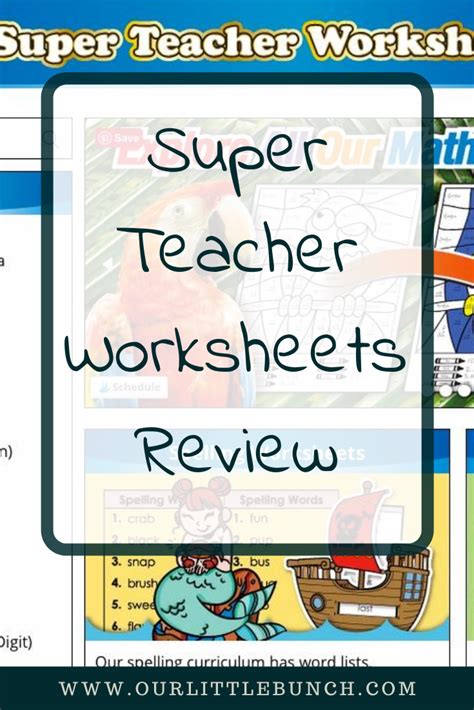 Super Teacher Worksheets Membership Homeschool Review Super Teacher