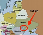 Moldávia mapa - Mapa da Moldávia (Europa de Leste - Europa)