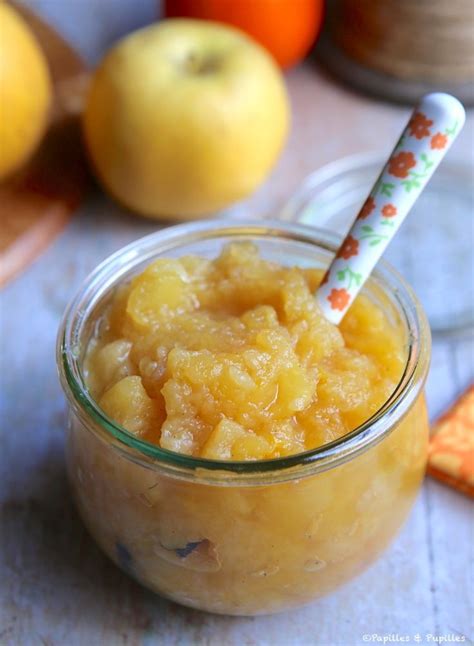 Compote de pommes jus dorange et vanille
