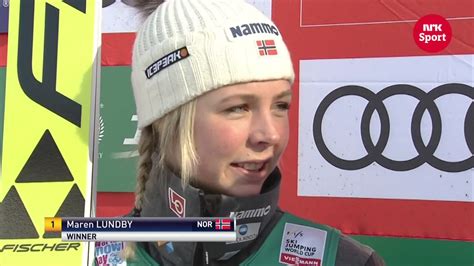 She made her debut in the continental cup, the highest level in women's ski jumping, on 12 august 2007 with a 56th place in bischofsgruen. Maren Lundby utklasset konkurrentene med seier i Sapporo ...