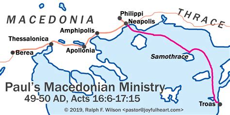 5 Paul In Macedonia Acts 1536 1822 49 50 Ad Apostle Paul