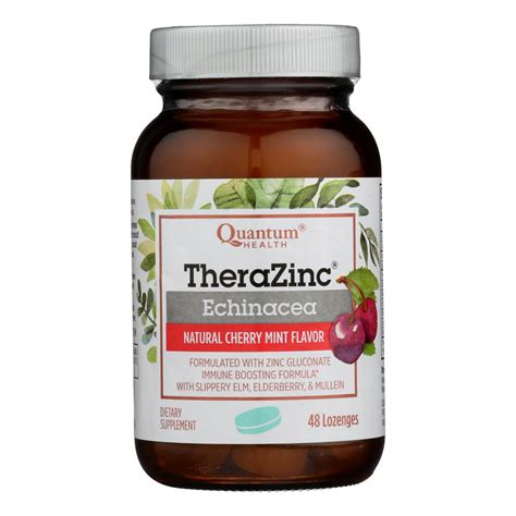 Quantum Health Thera Zinc Lozenges Echinacea 48 Ct