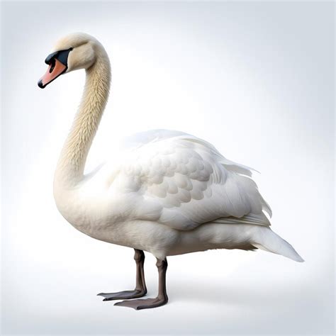 Premium Ai Image Swan Full Body Picture In The Style Of