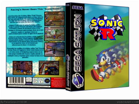 Sonic R Sega Saturn Box Art Cover By Presscorps