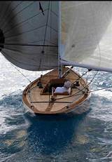 One Man Sailing Boat Images