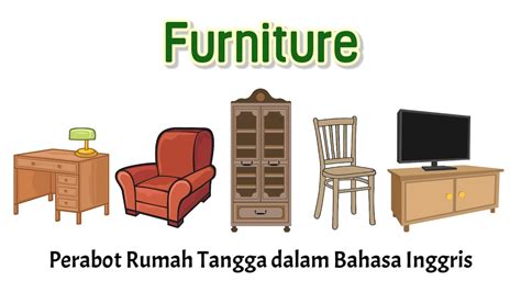 Furniture Perabot Rumah Tangga Dalam Bahasa Inggris Youtube