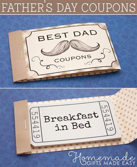 There's something out there that'll really surprise him. Homemade Fathers Day Gifts & Crafts to Make