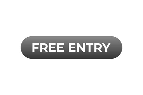 Free Entry Button Speech Bubble Banner Label Free Entry 23234196