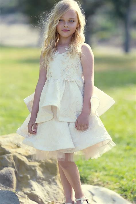 Raw Silk And Tulle Skirt Flower Girl Dress Ready To Ship