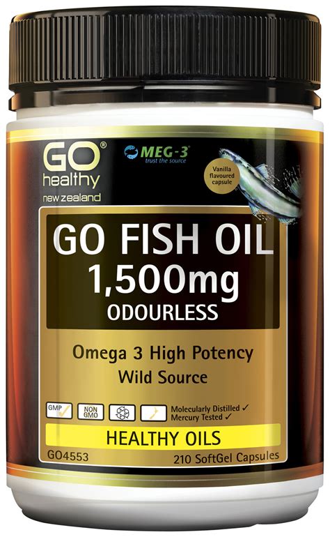 Go Fish Oil 1500mg Odourless 210 Caps Moturoa Pharmacy Shop