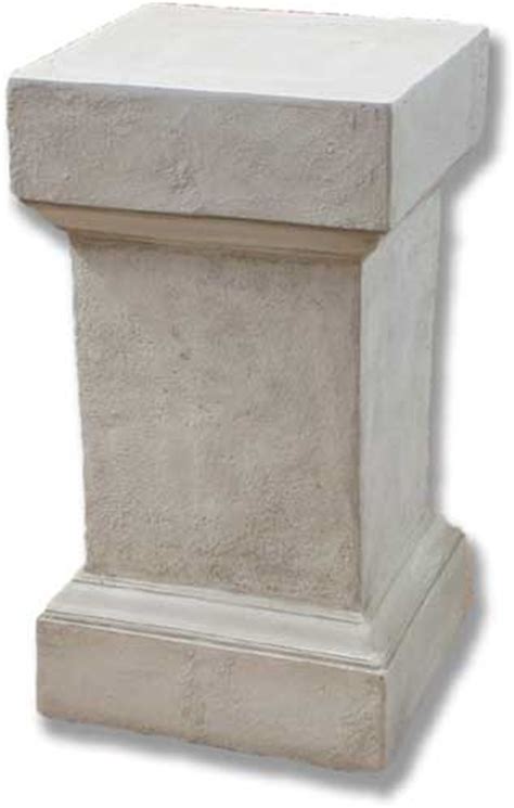 Weathered Square Pedestal 29 For Statues