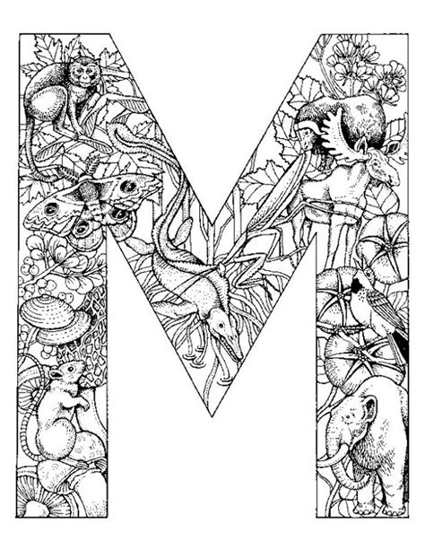 118 Best Images About Adult Coloring Pages Alphabet On Pinterest