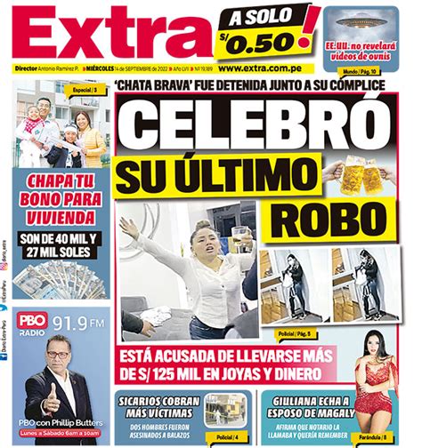 Portada Del DÍa De Extra Diario Extra