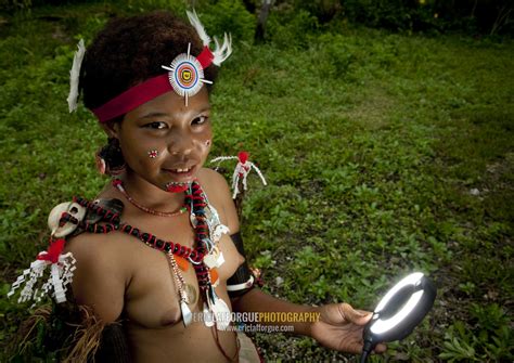 ERIC LAFFORGUE PHOTOGRAPHY Portrait Of A Topless Tribal Woman In