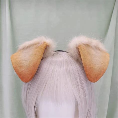 Golden Retriever Ears Headbandyellow Wolf Earswerewolf Etsy Dog