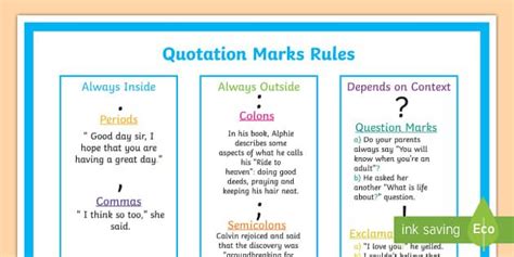 Do Your Students Know The Correct Use Of Punctuation With Quotation