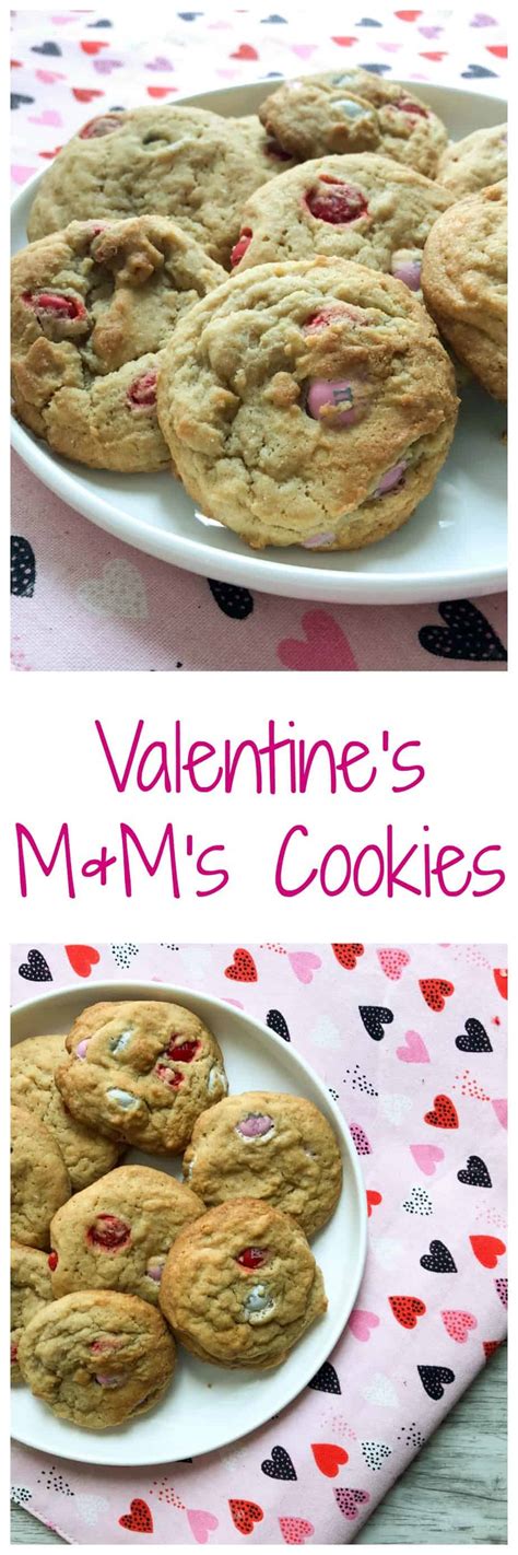 Cold butter will not blend properly and will cause the cookies to bake unevenly. Valentine's M&M's Cookies - To Eat, Drink & Be Married