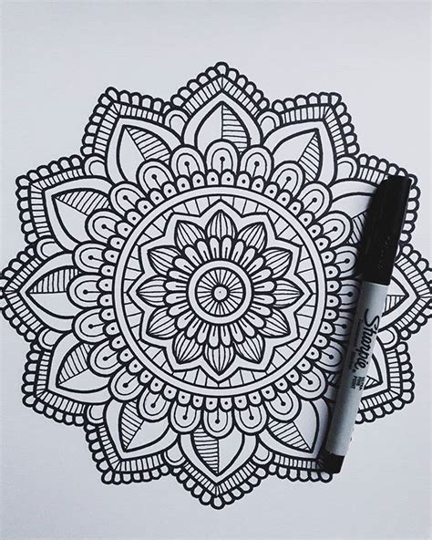 Mandala Art Designs For Beginners Step By Step Draw Beginner