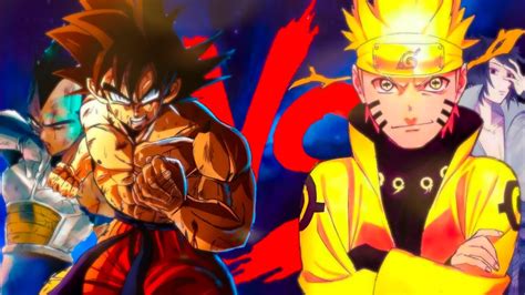 Reedição Duelo De Titãns Goku E Vegeta Vs Naruto E Sasuke 7mz