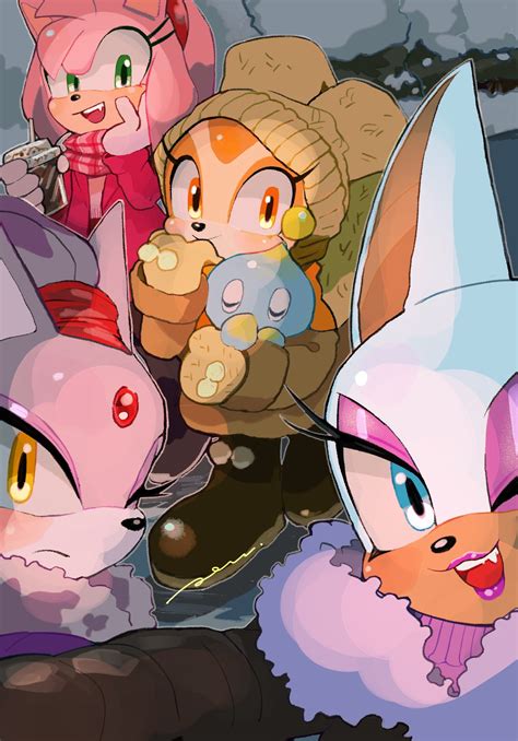 pam3le amy rose blaze the cat cheese sonic cream the rabbit rouge the bat sonic series