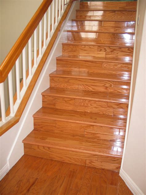 To install laminate flooring on the stairs, you should start from top to bottom and movement. layout of hardwood on staircase with landing | Rich ...