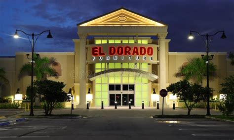 El Dorado Furniture Store At Night Editorial Image Image Of